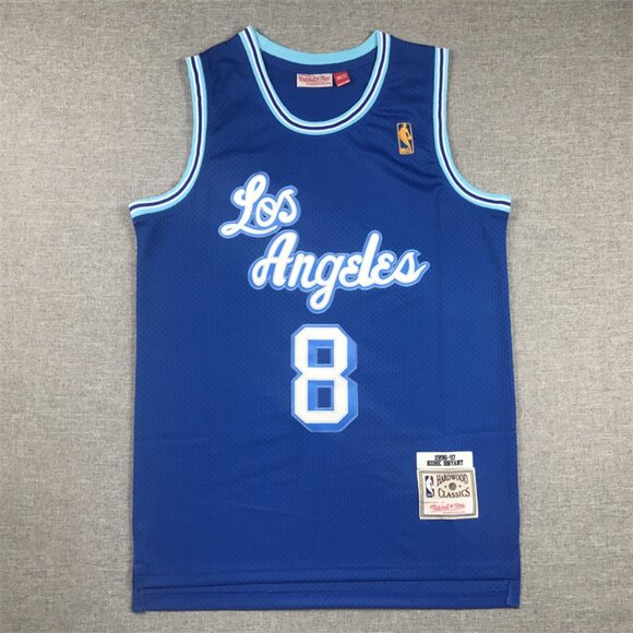 Mens Kobe Bryant Royal Stitched Jersey